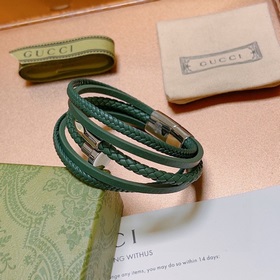 Новейшая модель браслета Gucci, изготовленная вручную из кожи пер