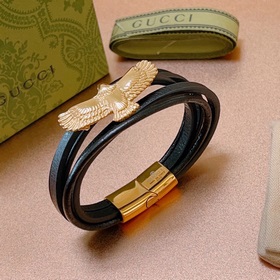 Новейшая модель браслета Gucci, изготовленная вручную из кожи пер