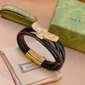 Новейшая модель браслета Gucci, изготовленная вручную из кожи пер