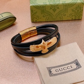 Новейшая модель браслета Gucci, изготовленная вручную из кожи пер