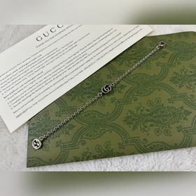 Gucci Браслет с двойным логотипом G Длина： 16-18-20-22 см