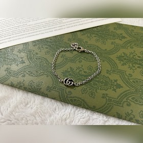 Gucci Браслет с двойным логотипом G Длина： 16-18-20-22 см