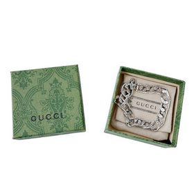 GUCCI InterlockingG цепочка в стиле кубинской цепочкиз серебра дл
