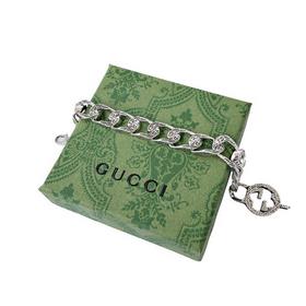 GUCCI InterlockingG цепочка в стиле кубинской цепочкиз серебра дл