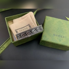 Gucci ретро браслет с рельефным изображением королевской змеи дво