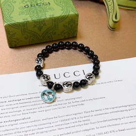 Браслет Gucci для мужчин и женщин, новейшая модель из натуральног