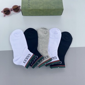 (5 пар в коробке) Gucci ins очень популярные мужские носки, из чи