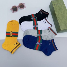 (5 пар в коробке) Gucci ins очень популярные мужские носки, из чи