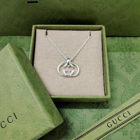 GUcci Классическая коллекция ожерелий с двойным G Трехмерный кул