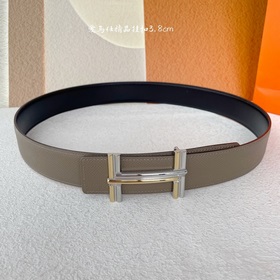 Hermes Оригинальный ремень Hermes, ширина 3,8 см, импортная кожа,