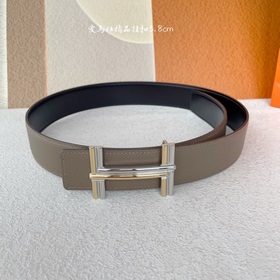 Hermes Оригинальный ремень Hermes, ширина 3,8 см, импортная кожа,