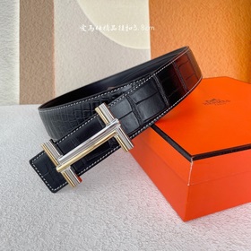 Hermes Оригинальный ремень Hermes, ширина 3,8 см, импортная кожа,