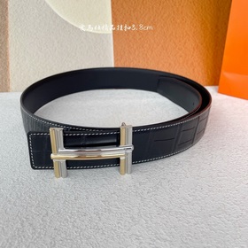 Hermes Оригинальный ремень Hermes, ширина 3,8 см, импортная кожа,
