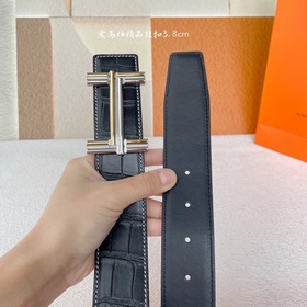 Hermes Оригинальный ремень Hermes, ширина 3,8 см, импортная кожа,