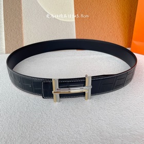 Hermes Оригинальный ремень Hermes, ширина 3,8 см, импортная кожа,