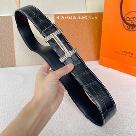 Hermes Оригинальный ремень Hermes, ширина 3,8 см, импортная кожа,
