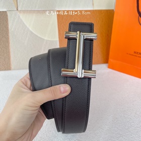 Hermes Оригинальный ремень Hermes, ширина 3,8 см, импортная кожа,
