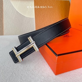 Hermes Оригинальный ремень Hermes, ширина 3,8 см, импортная кожа,