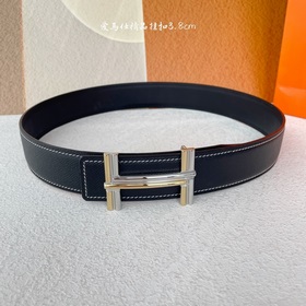 Hermes Оригинальный ремень Hermes, ширина 3,8 см, импортная кожа,