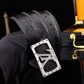 【LV】 «Hermès» с застежкой из бриллиантов. Материал： кожа крокодил