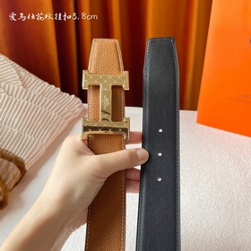 Hermes Оригинальный ремень Hermes, ширина 3,8 см, импортная кожа,