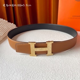 Hermes Оригинальный ремень Hermes, ширина 3,8 см, импортная кожа,