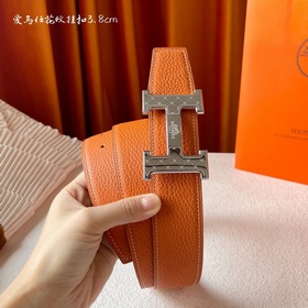 Hermes Оригинальный ремень Hermes, ширина 3,8 см, импортная кожа,