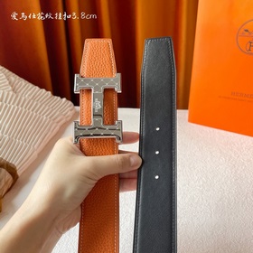 Hermes Оригинальный ремень Hermes, ширина 3,8 см, импортная кожа,