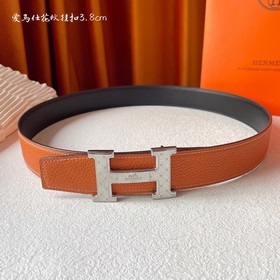 Hermes Оригинальный ремень Hermes, ширина 3,8 см, импортная кожа,