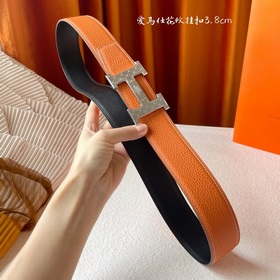 Hermes Оригинальный ремень Hermes, ширина 3,8 см, импортная кожа,
