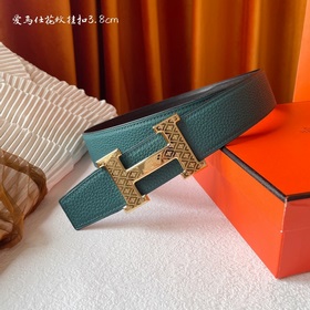 Hermes Оригинальный ремень Hermes, ширина 3,8 см, импортная кожа,