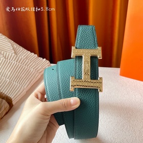 Hermes Оригинальный ремень Hermes, ширина 3,8 см, импортная кожа,