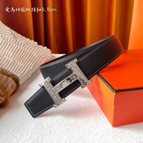 Hermes Оригинальный ремень Hermes, ширина 3,8 см, импортная кожа,