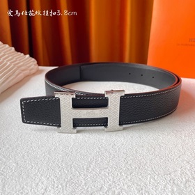 Hermes Оригинальный ремень Hermes, ширина 3,8 см, импортная кожа,