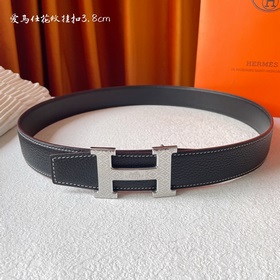 Hermes Оригинальный ремень Hermes, ширина 3,8 см, импортная кожа,