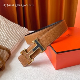 Hermes Оригинальный ремень Hermes, ширина 3,8 см, импортная кожа,