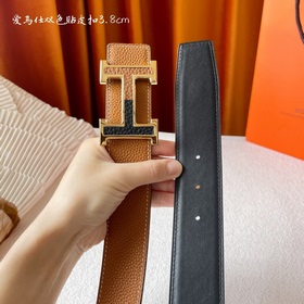 Hermes Оригинальный ремень Hermes, ширина 3,8 см, импортная кожа,
