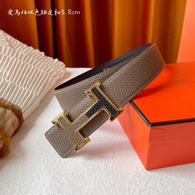 Hermes Оригинальный ремень Hermes, ширина 3,8 см, импортная кожа,