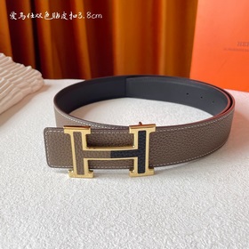 Hermes Оригинальный ремень Hermes, ширина 3,8 см, импортная кожа,