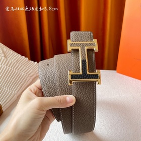 Hermes Оригинальный ремень Hermes, ширина 3,8 см, импортная кожа,