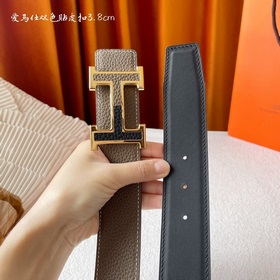 Hermes Оригинальный ремень Hermes, ширина 3,8 см, импортная кожа,
