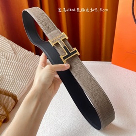 Hermes Оригинальный ремень Hermes, ширина 3,8 см, импортная кожа,