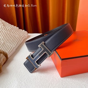Hermes Оригинальный ремень Hermes, ширина 3,8 см, импортная кожа,