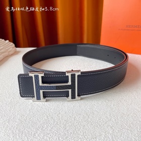 Hermes Оригинальный ремень Hermes, ширина 3,8 см, импортная кожа,