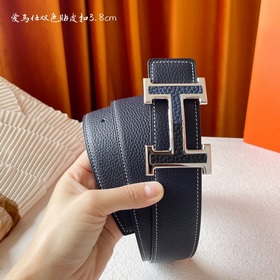 Hermes Оригинальный ремень Hermes, ширина 3,8 см, импортная кожа,