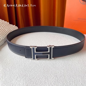 Hermes Оригинальный ремень Hermes, ширина 3,8 см, импортная кожа,