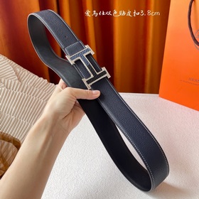 Hermes Оригинальный ремень Hermes, ширина 3,8 см, импортная кожа,