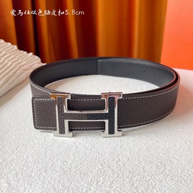 Hermes Оригинальный ремень Hermes, ширина 3,8 см, импортная кожа,