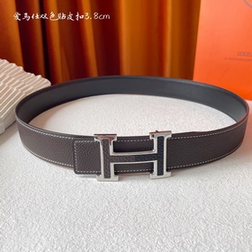 Hermes Оригинальный ремень Hermes, ширина 3,8 см, импортная кожа,