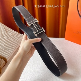 Hermes Оригинальный ремень Hermes, ширина 3,8 см, импортная кожа,